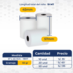 57 x 45 mm - 19MT