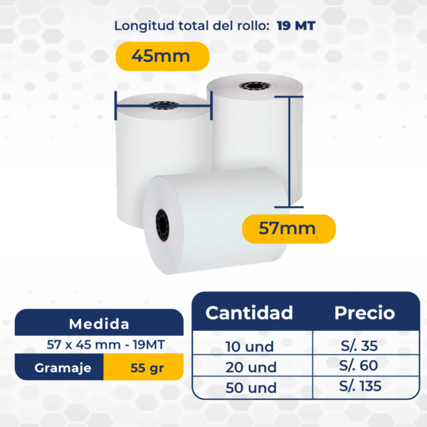 57 x 45 mm - 19MT